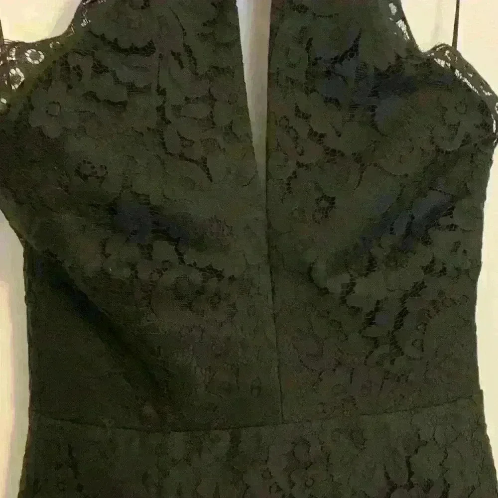 NWT Keepsake The Label Lulus High Roads Black Lace Halter Dress, Womens Size XS - Picture 7 of 14